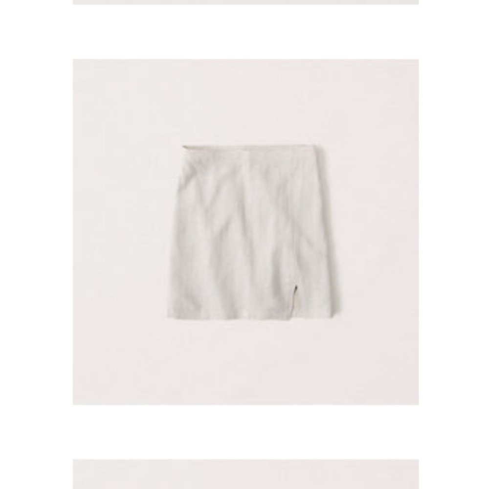 Abercrombie Linen Blend Midi Skirt